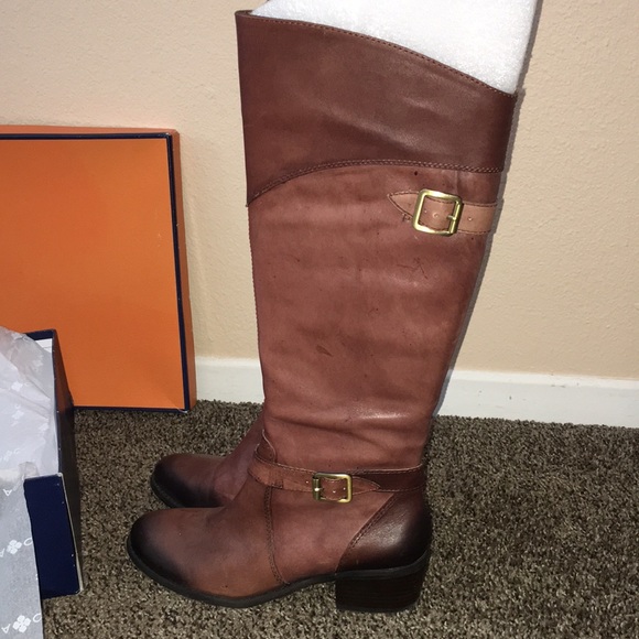 Arturo Chiang brown knee high boots BOGO - Picture 9 of 14
